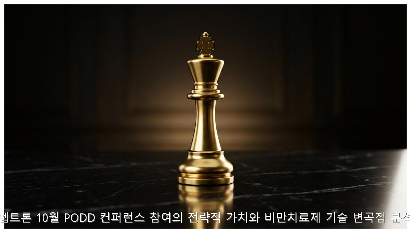 펩트론 10월 PODD 컨퍼런스 참여의 전략적 가치와 비만치료제 기술 변곡점 분석 핵심 안내 및 분석 인포그래픽 (6)
