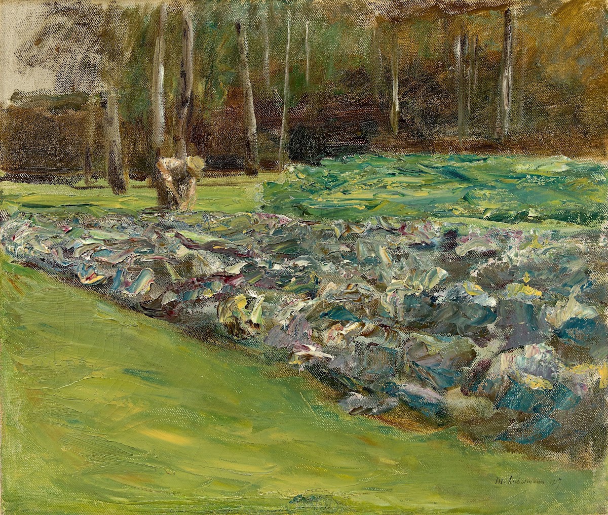 Mann im Kohlfeld  Wannseegarten 1917