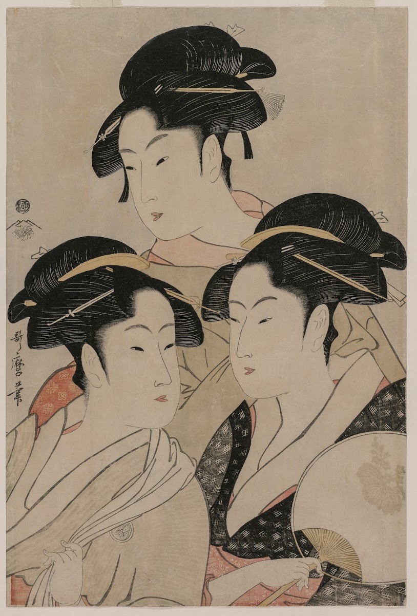Tomimoto Toyohina Takashimaya Ohisa and Naniwaya Okita c 1794