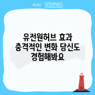 유전원허브, 유전원허브 효과, 건강한 식습관, 자연 건강, 유전원허브 효능