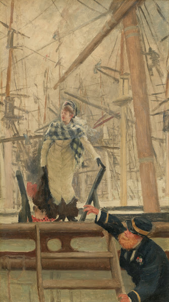 Boarding a Ship ou Visit to a Ship également connu comme LArrivée de la Parisien