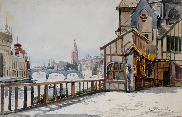 Exposition de 1900 entrée du Vieux Paris 1900