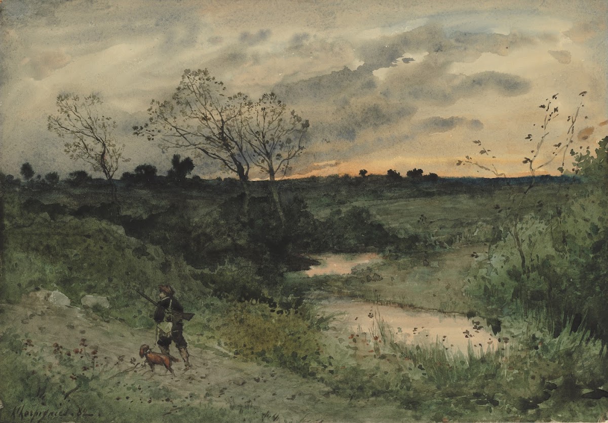 DawnHunter with Dog 1882