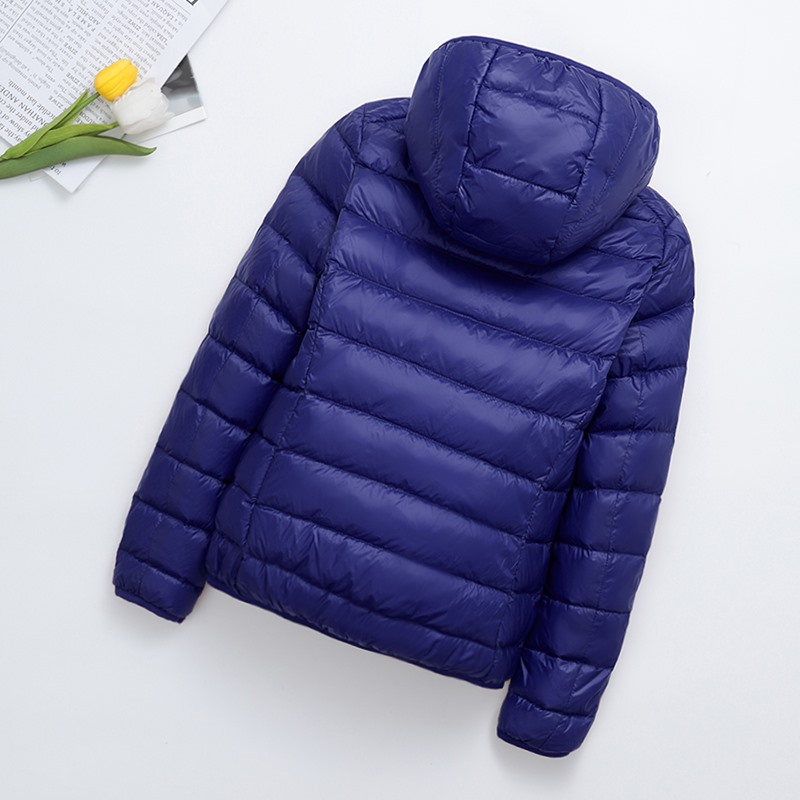 Lightweight Women's Quilted Jacket, Short, with Hood