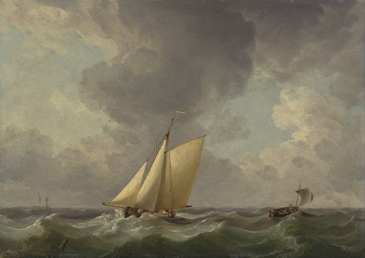 A Cutter in a Strong Breeze ca 1750