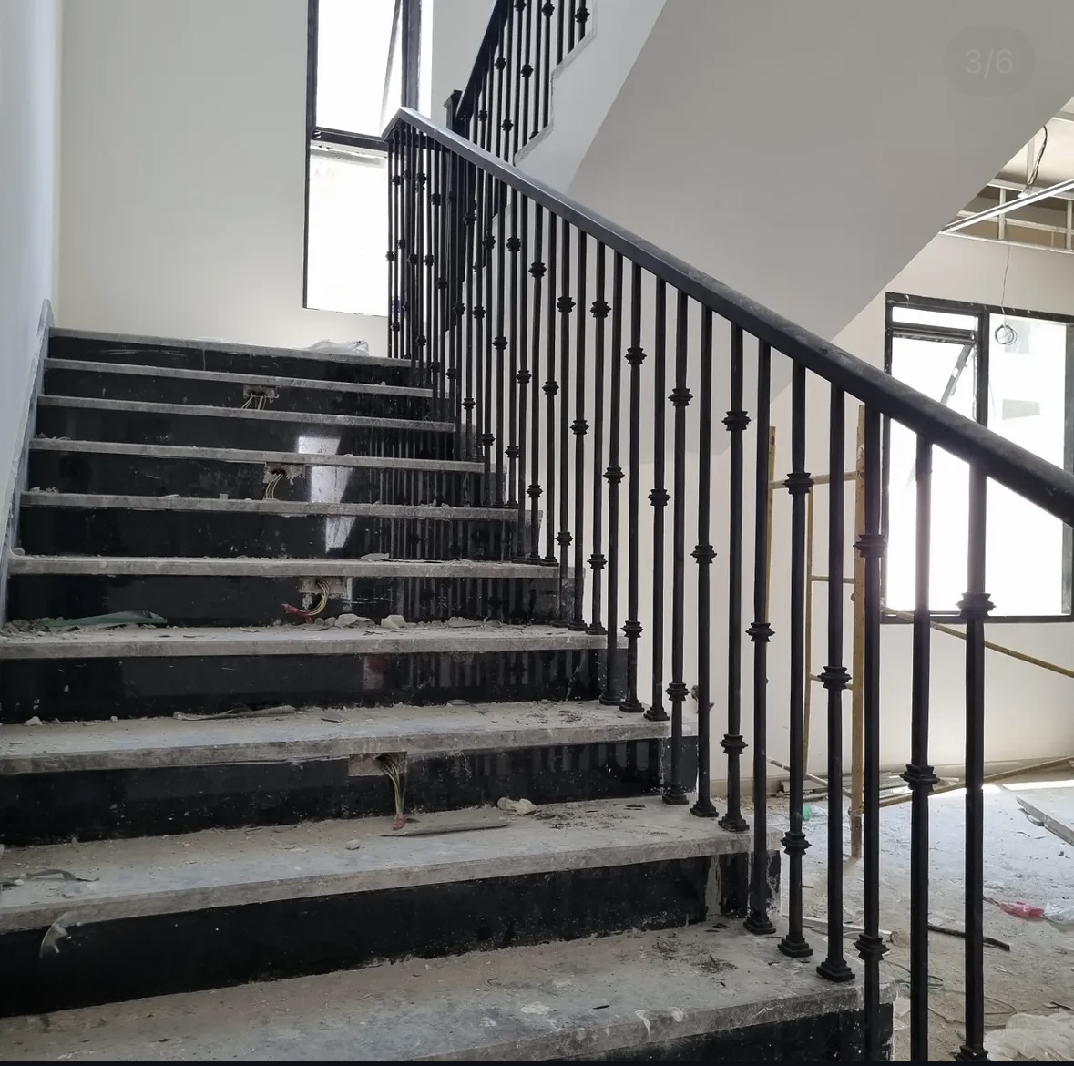 Ornamental stair railing metal fabrication UAE — Al Taher