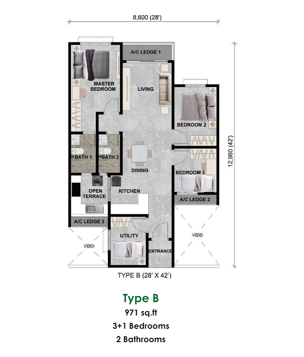 Alamanda Heights floor plan