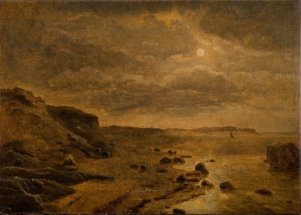Moonlight The west coast of Jutland at Bovbjerg 1843