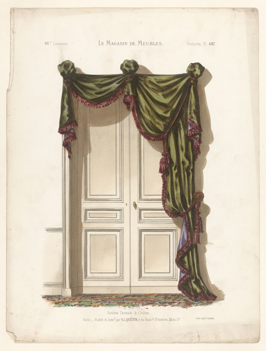 Fenêtre lambrequin à Draperie 1832   1904