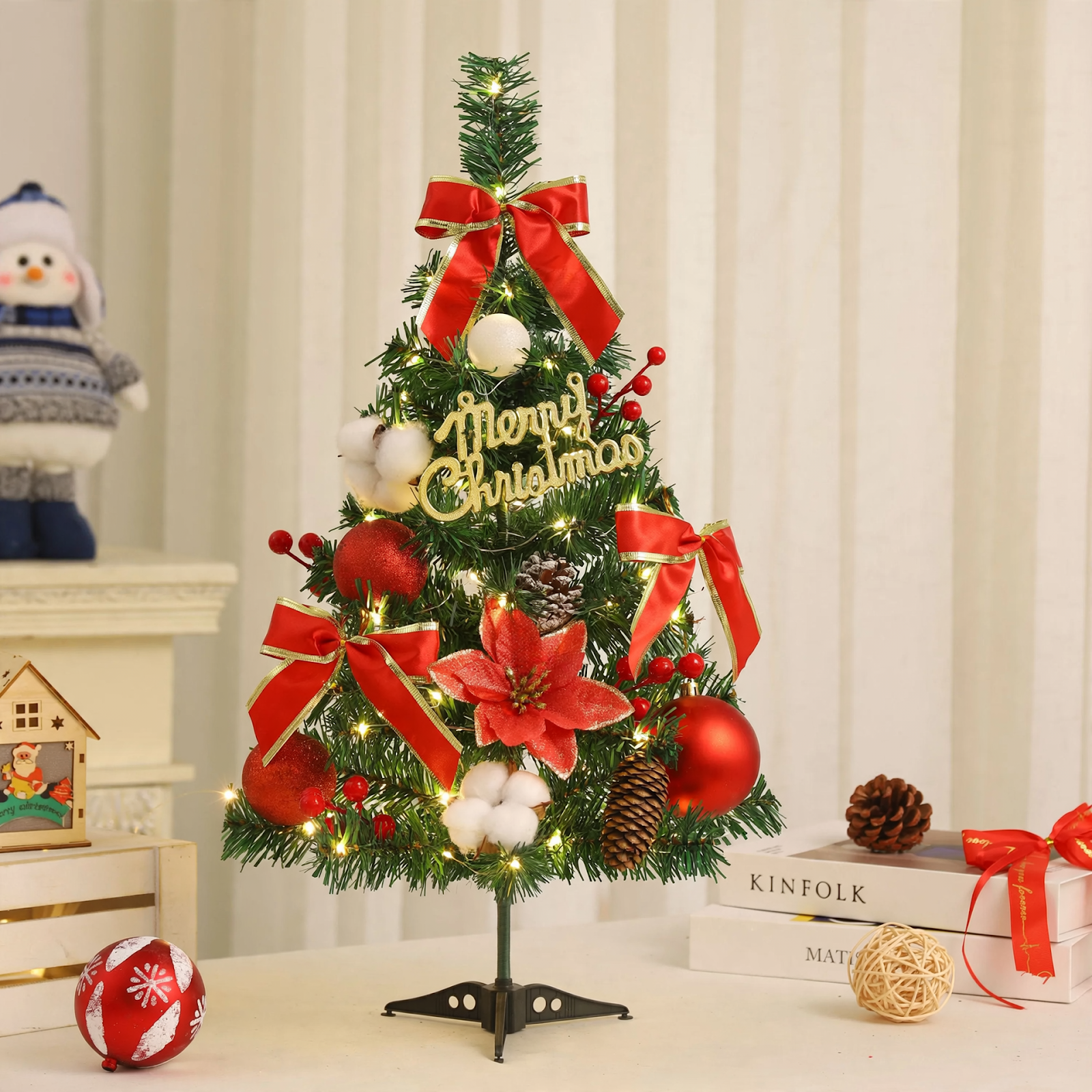 Mini Christmas Tree Set, 45 cm or 60 cm