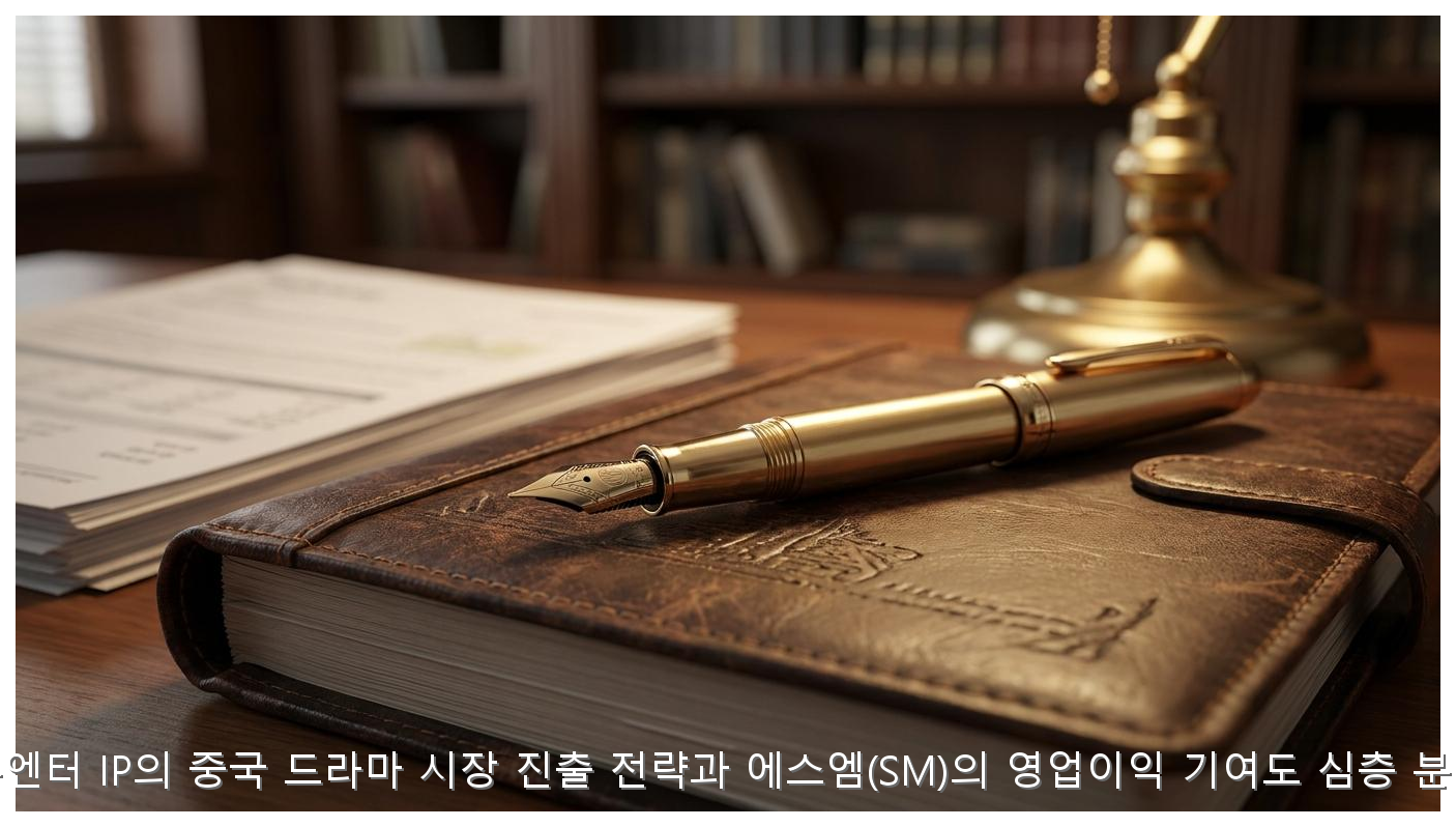 K-엔터 IP의 중국 드라마 시장 진출 전략과 에스엠(SM)의 영업이익 기여도 심층 분석 핵심 안내 및 분석 인포그래픽 (5)