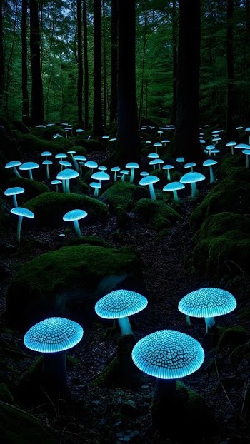 Glowing Mushrooms Picture
