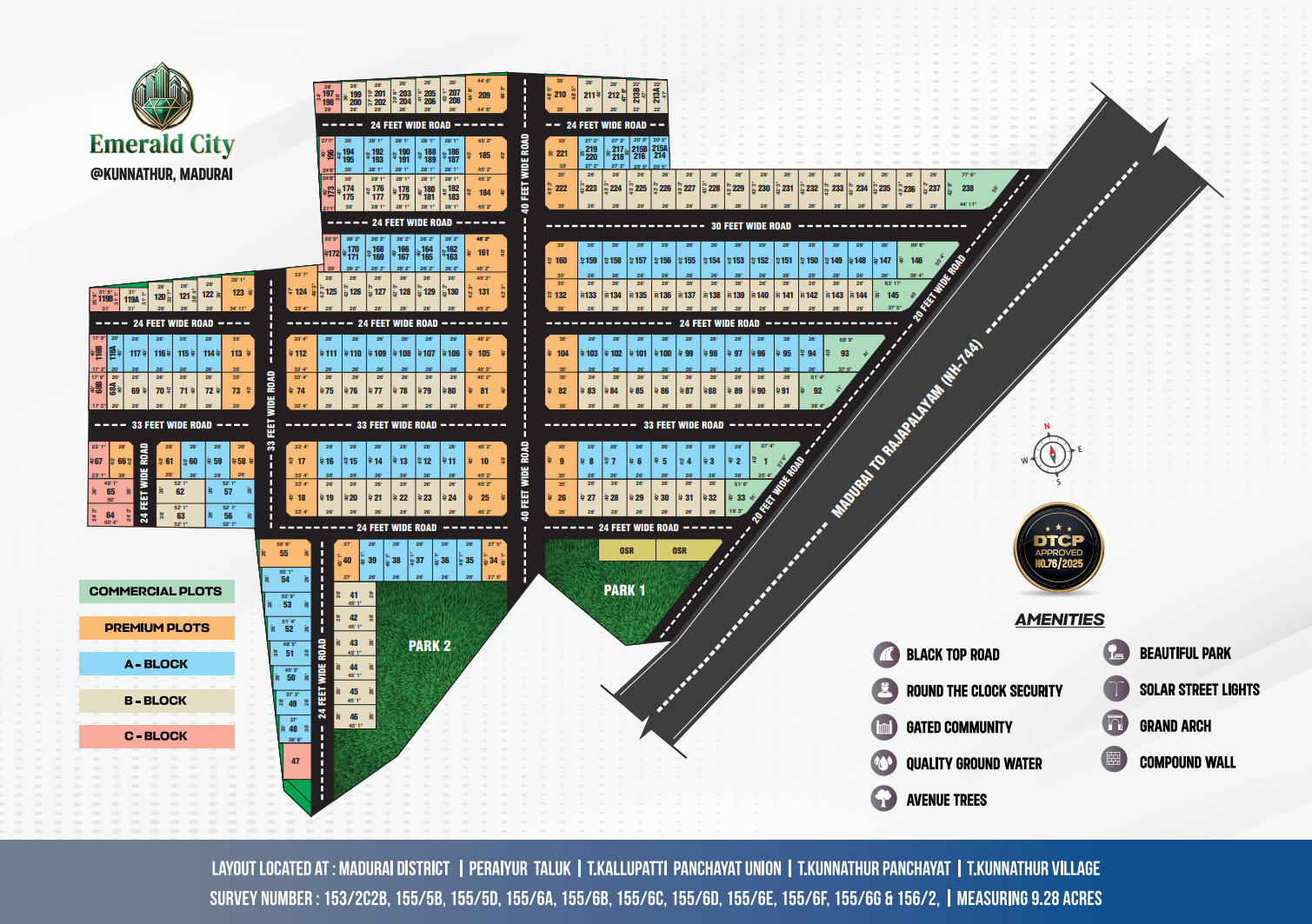Emerald City Layout Map view