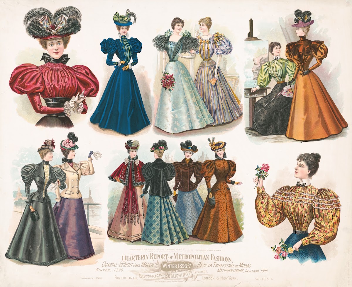 Quarterly Report Of Metropolitan Fashions Winter 1896 1896