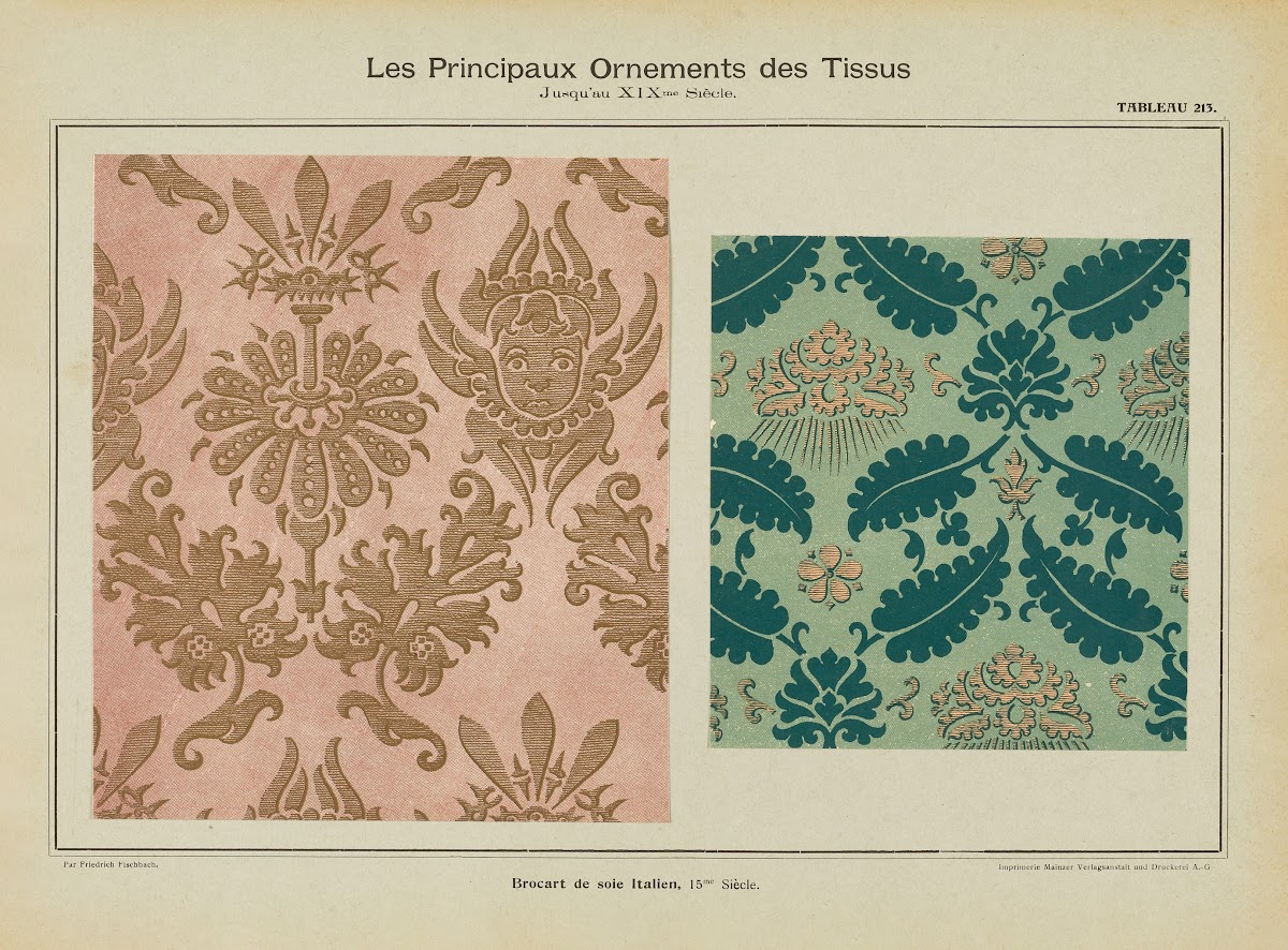 Les principaux ornaments des tissus jusquau XIXme siecle Pl51 1902