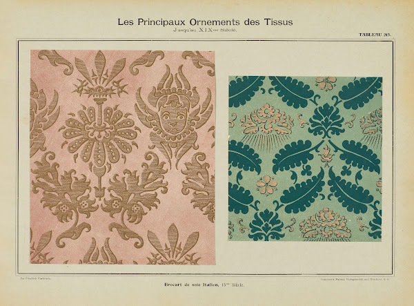 Les principaux ornaments des tissus jusquau XIXme siecle Pl51 1902