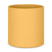 Silicone children's mug PETITE&MARS Intense Ochre 6m+