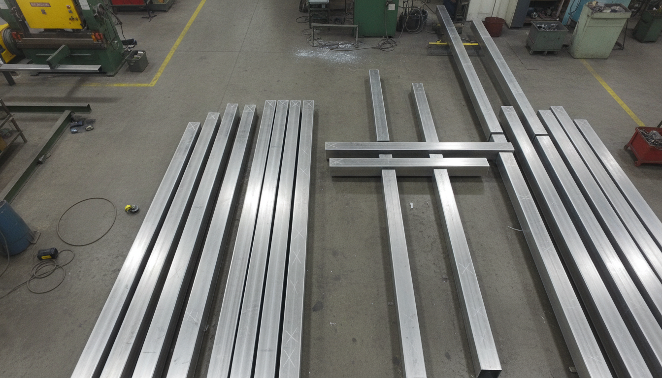 Cách Tính Chi Phí Cắt CNC Ống Inox: Mét Cắt + Điểm Đục + Số Lượng — Bóc Tách Từng Khoản - nesting cây 6m