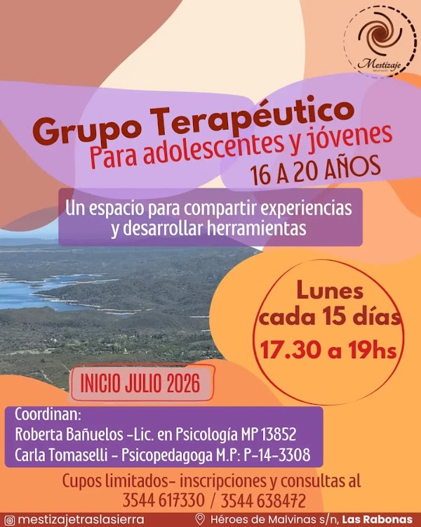 Grupo Terapéutico para Adolescentes y Jóvenes