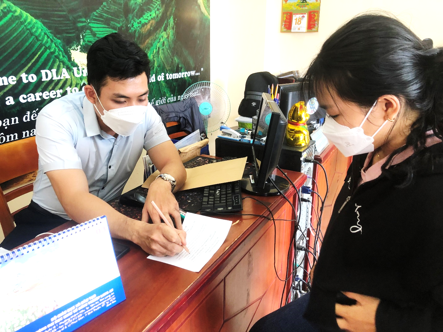 Thí sinh xét tuyển học bạ tại Trường DLA