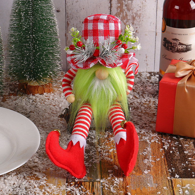 Christmas gnome with long legs