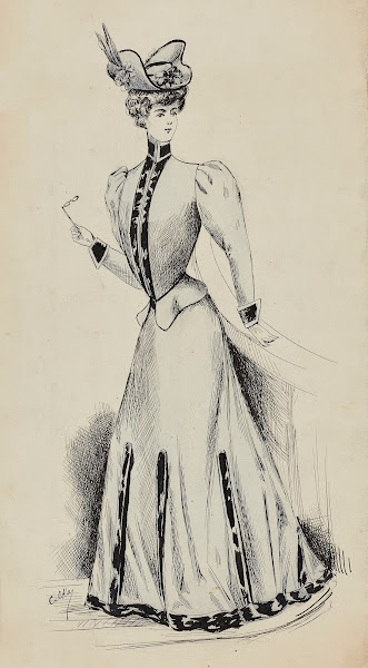 Dessin de mode 1900 1905