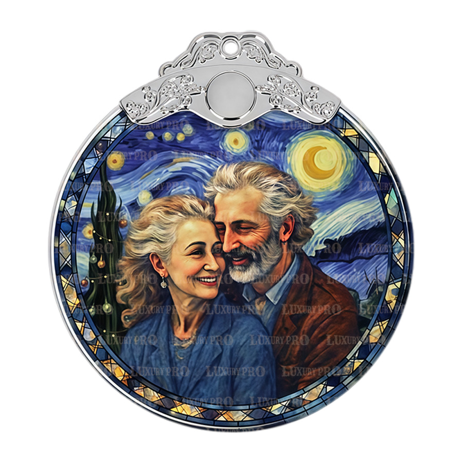 Silver Acrylic Ornament