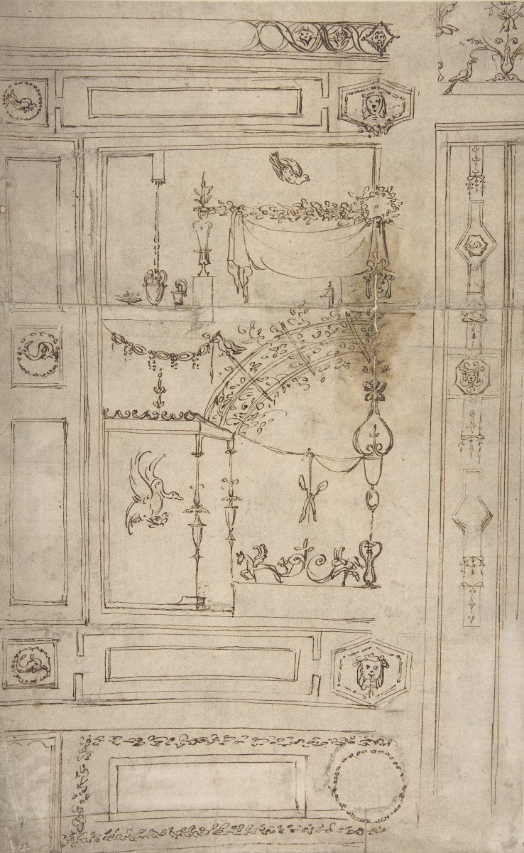 Design for Grotesque Wall Decoration early 16th century