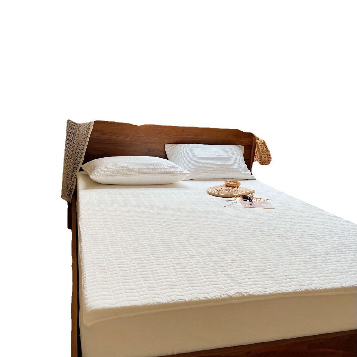 Cotton fitted sheet, 360° all-round protection