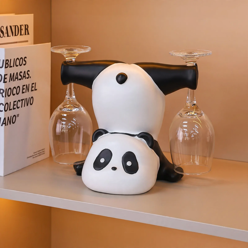 Panda Wine Bottle Holder, Modern Art Design