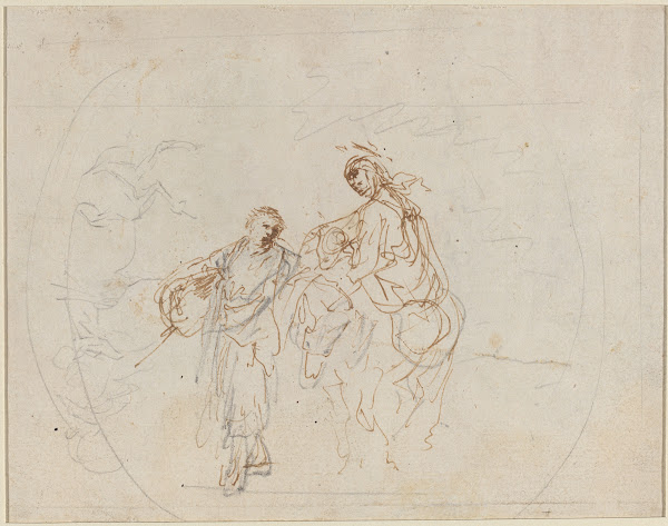 The Flight into Egypt verso