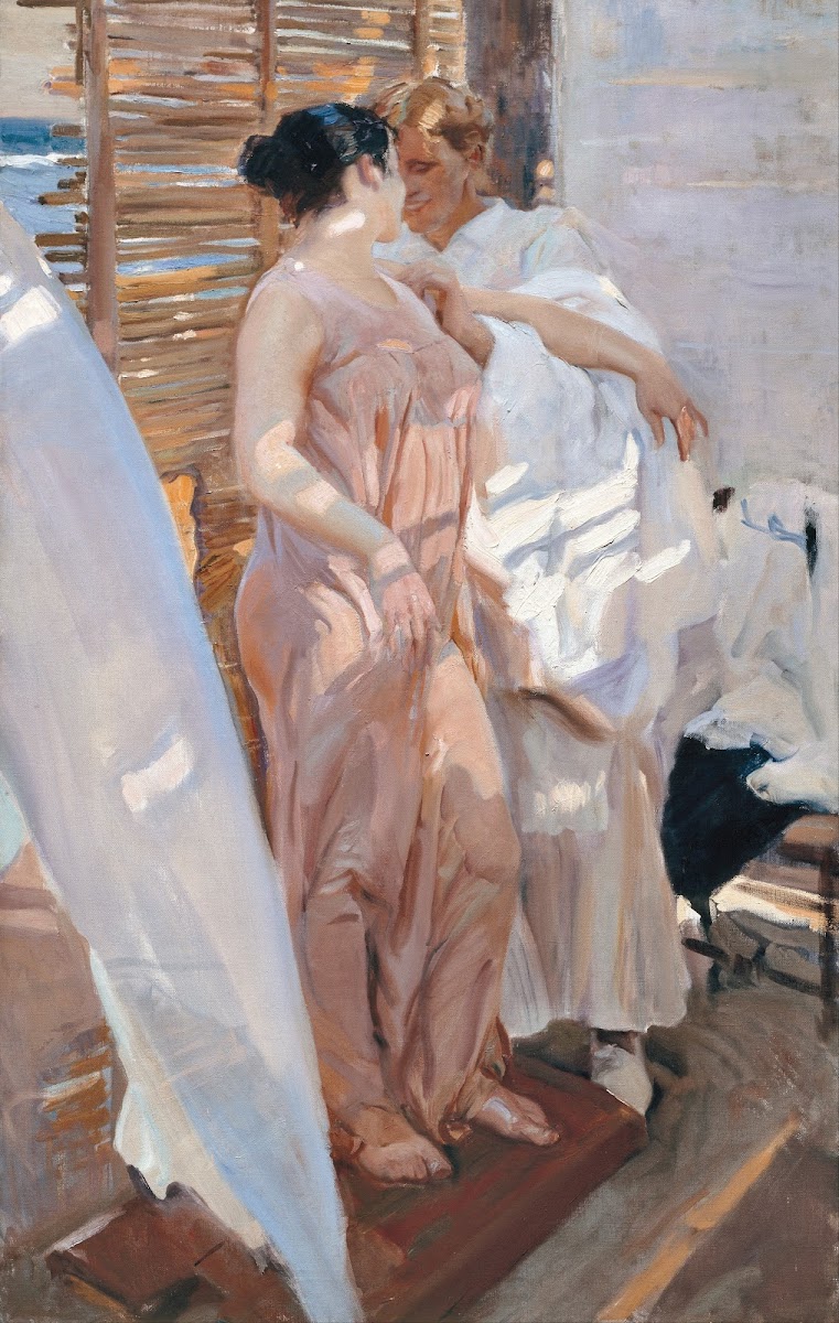 The Pink Robe After the Bath 1916