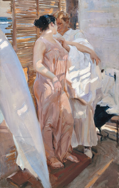 The Pink Robe After the Bath 1916