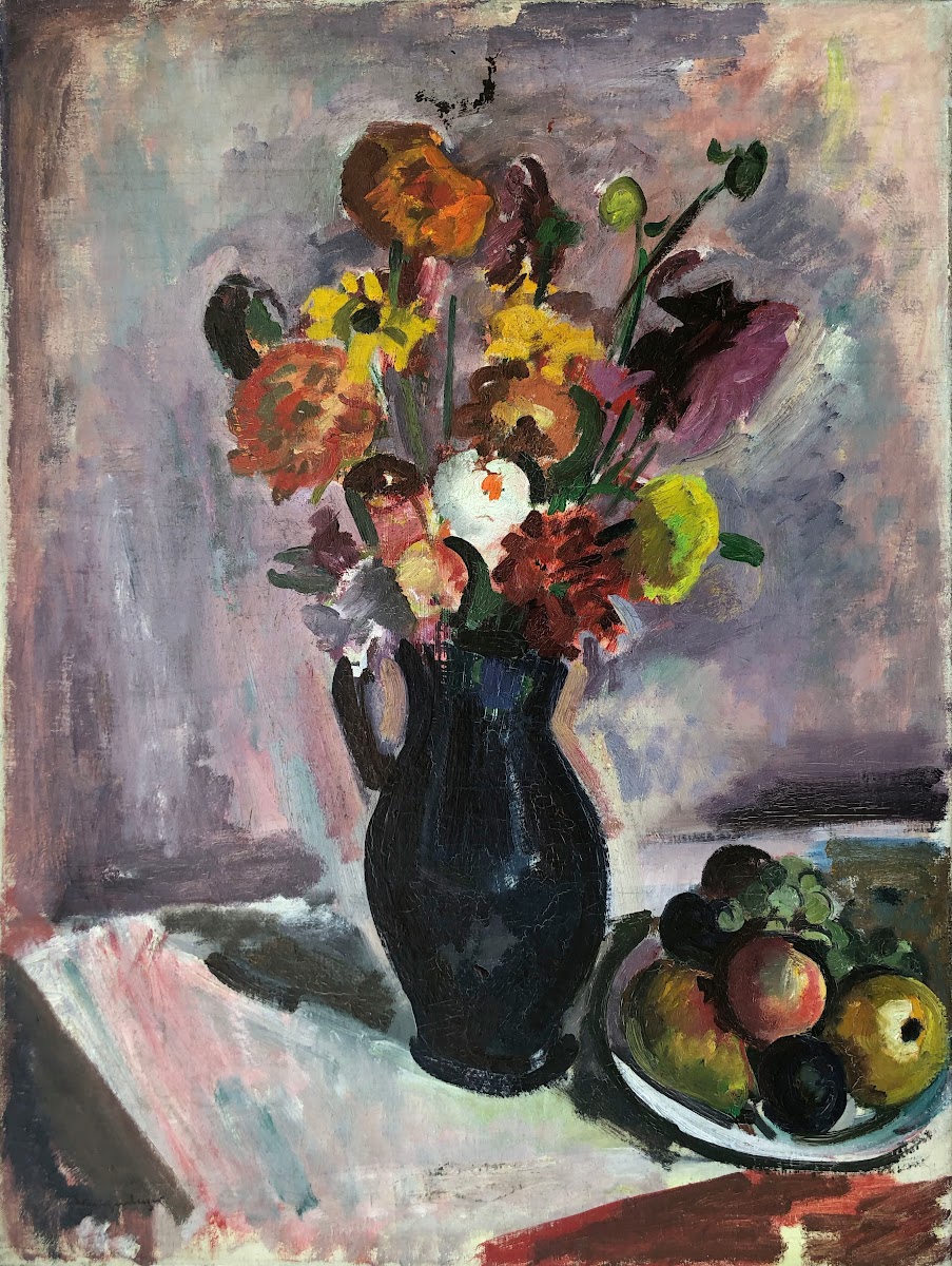 Blumenstrauß mit Früchten