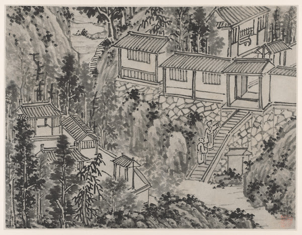 The Pine Retreat from Twelve Views of Tiger Hill Suzhou after 1490