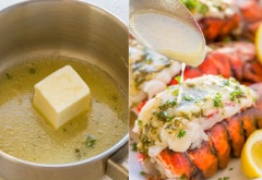 Sốt bơ chanh tỏi: Cho phần nước tôm nướng vào nồi, cho 2 thìa canh bơ vào và đun sôi đến khi bơ tan chảy. Tắt bếp. Rưới phần nước sốt lên tôm hoặc làm nước chấm đều được.