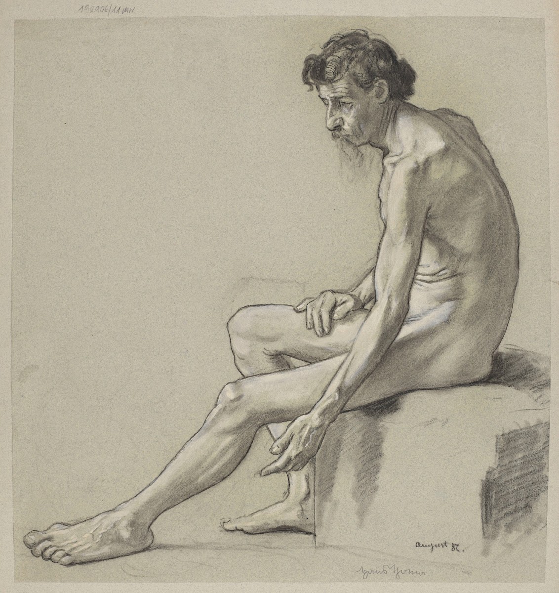 Study of a Male Nude 1887