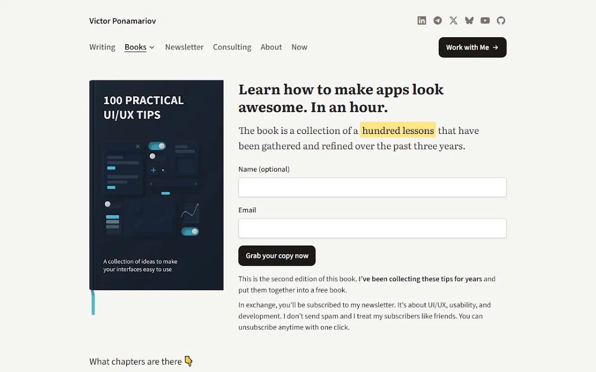 Captura de 100 UI/UX Tips