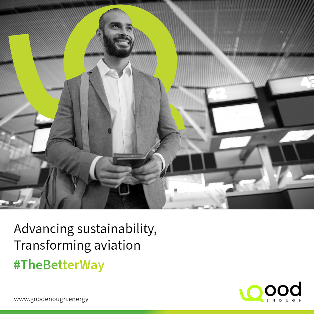 GoodEnough Energy awareness creative for airports