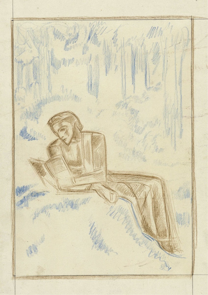 Lezende Vrouw In Een Boslandschap 1878   1938