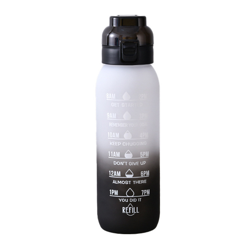 Tritan drinking bottle with flavor ring, 1000 ml, with straw
