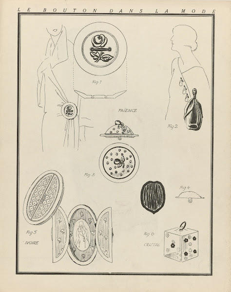 Le bouton dans la mode 1922