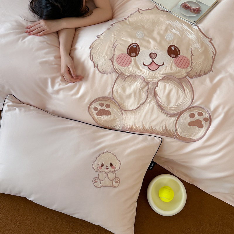 Cotton bedding set, cartoon design, 100 thread count
