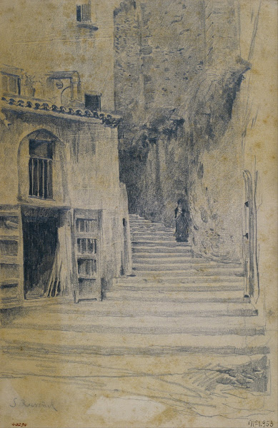 Village Street Granada circa 1895