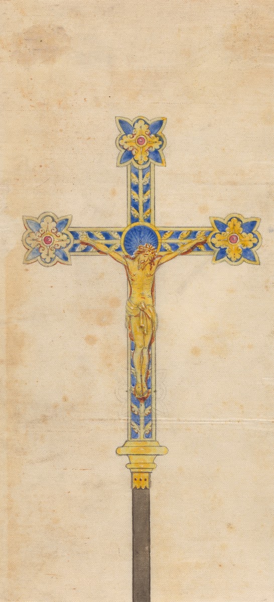 Design executed for Jones and Willis metal and wood workers and church furniture