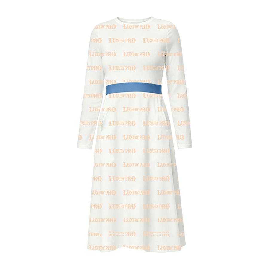 AOP MEG Women's Long Sleeve Pocket Dress