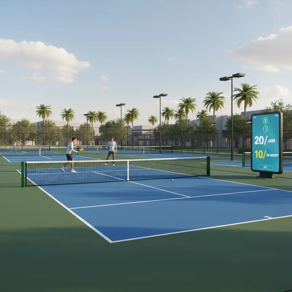 Berapa harga sewa lapangan pickleball