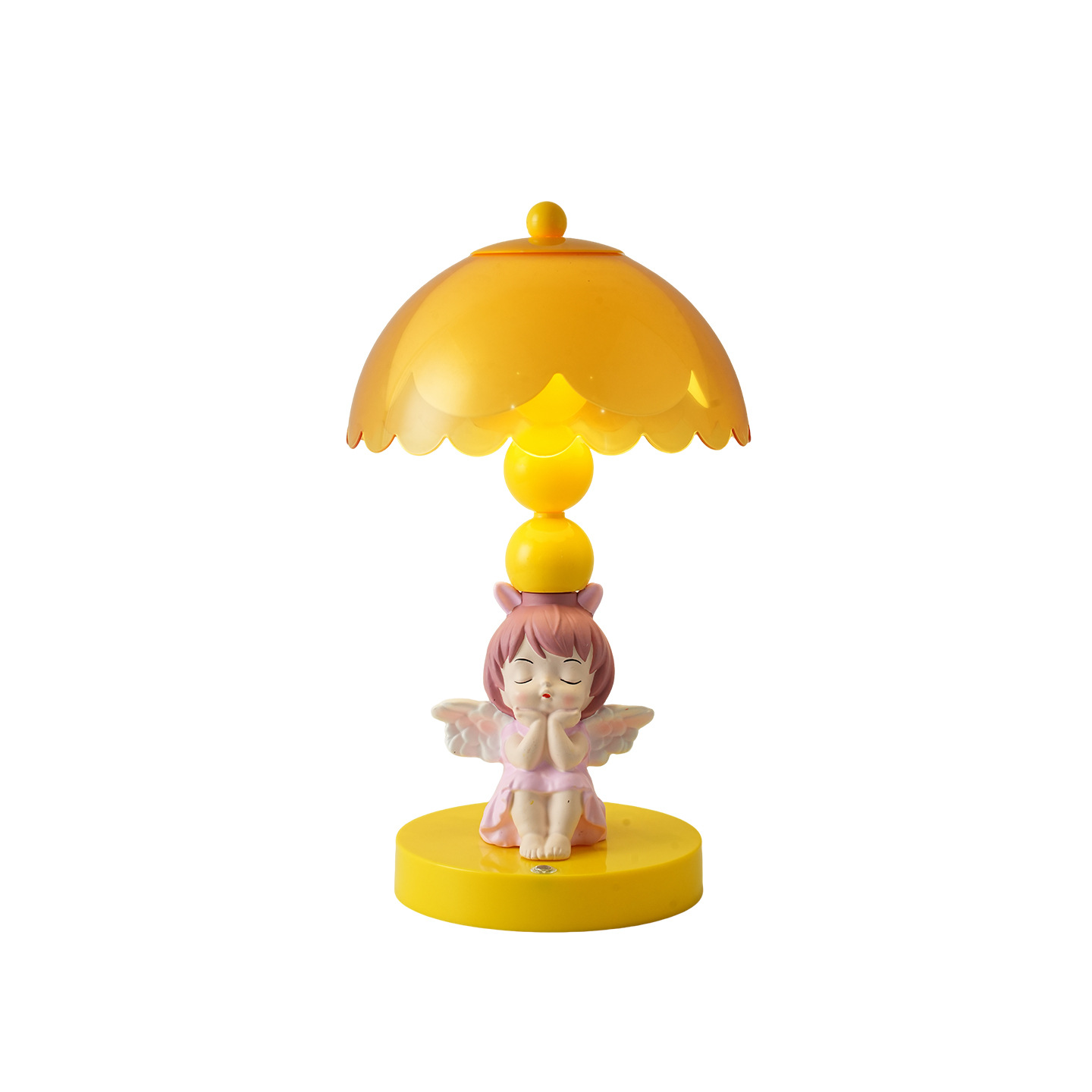 Angel table lamp with color change