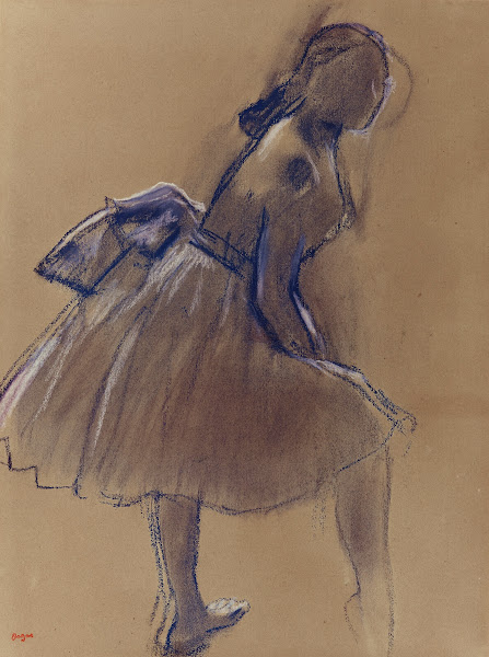 Danseuse debout de profil circa 1880 1885