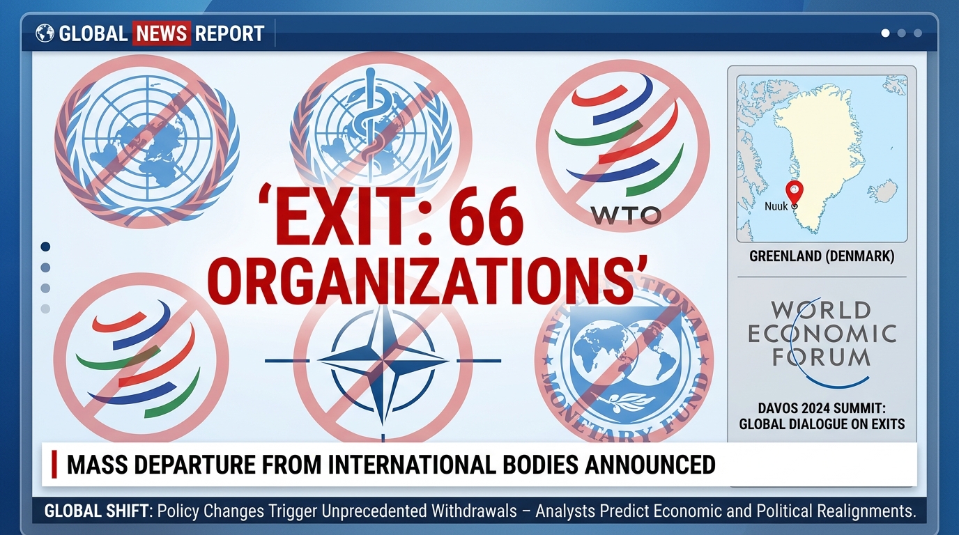 트럼프 국제기구 탈퇴 및 다보스 포럼 인포그래픽